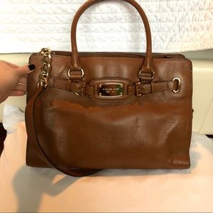Michael Kors Brown Work Tote with Two Straps